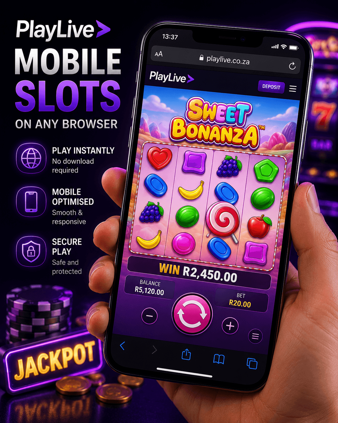 Mobile Slots on PlayLive Browsers